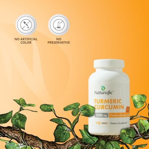 Cápsulas de Cúrcuma y Curcumina con Piperina - 500mg por cápsula, 120 piezas - Suplemento con pimienta negra para mejor absorción, sin OGM, sin gluten - imagen 5