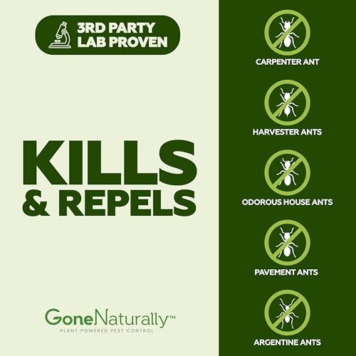 GoneNaturally Insecticida para Hormigas – Spray de Aceite de Menta para Uso Interior y Exterior – Repelente Natural y Seguro para Niños y Mascotas - imagen 4