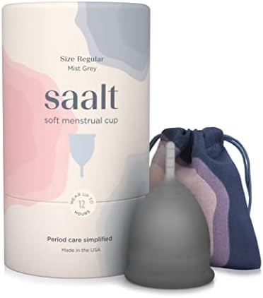 Copa Menstrual Saalt Soft – Copa Reutilizable para Períodos – Protección Cómoda y Sin Fugas hasta 12 Horas – Libre de BPA y Látex – Incluye Bolsa de - imagen 1