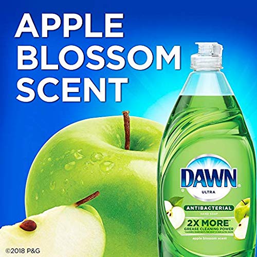 Paquete de 2 Dawn Ultra Jabón Antibacterial para Lavavajillas, Flor de Manzana 19.4 oz (Total 38.8 Fl. Oz.) - imagen 3