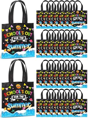 Yoojahow 30 Pzs Bolsas de Regalo para Estudiantes Fin de Curso con Asas, Bolsas de Dulces para Fiesta de Verano y Decoraciones de Playa - imagen 1