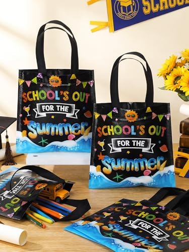 Yoojahow 30 Pzs Bolsas de Regalo para Estudiantes Fin de Curso con Asas, Bolsas de Dulces para Fiesta de Verano y Decoraciones de Playa - imagen 7