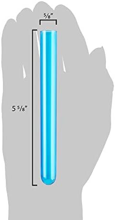 Tubo de ensayo de plástico neón de 5 5/8 en colores surtidos, 3/4 oz - Paquete de 100 unidades - imagen 3
