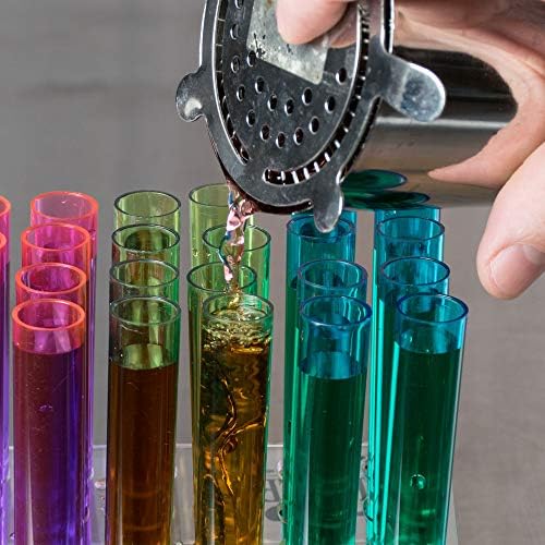Tubo de ensayo de plástico neón de 5 5/8 en colores surtidos, 3/4 oz - Paquete de 100 unidades - imagen 5
