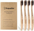 Cepillos de Dientes de Bambú Ycquaser, Set de Viaje con Cerda de Caballo (4 Piezas), Cerdas Naturales Suaves para Adultos, 100% Biodegradables, Sin - imagen 1