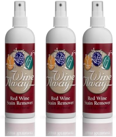 Wine Away Removedor de Manchas de Vino Tinto en Spray - Limpiador Natural para Alfombras y Tapicería - Elimina Manchas de Sangre, Ropa, Café y - imagen 1