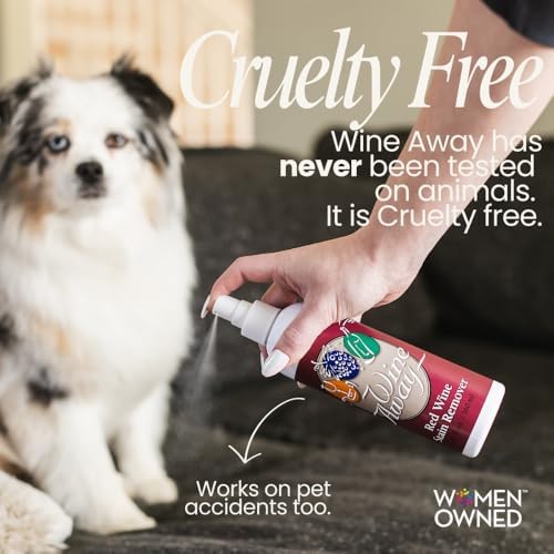 Wine Away Removedor de Manchas de Vino Tinto en Spray - Limpiador Natural para Alfombras y Tapicería - Elimina Manchas de Sangre, Ropa, Café y - imagen 5