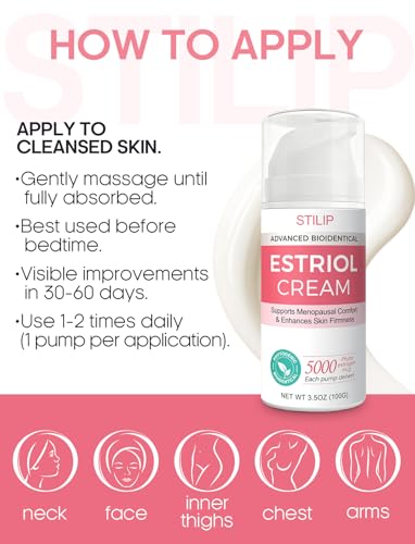 Crema Estrogénica STILIP para Mujeres – Crema de Estriol para Apoyo en la Menopausia, Hidratante con Pueraria Mirifica e Isoflavonas de Soja, 3.5 oz - imagen 5