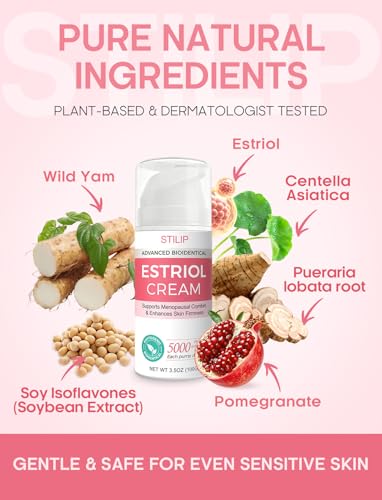 Crema Estrogénica STILIP para Mujeres – Crema de Estriol para Apoyo en la Menopausia, Hidratante con Pueraria Mirifica e Isoflavonas de Soja, 3.5 oz - imagen 6