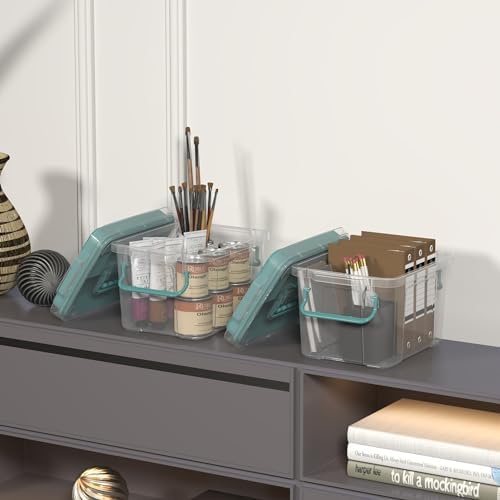 Covetree Set de 2 Organizadores de Medicinas de Plástico Transparente - Caja de ros Auxilios Multi-Capa, Duradera y Práctica para Hogar, Oficina y - imagen 6