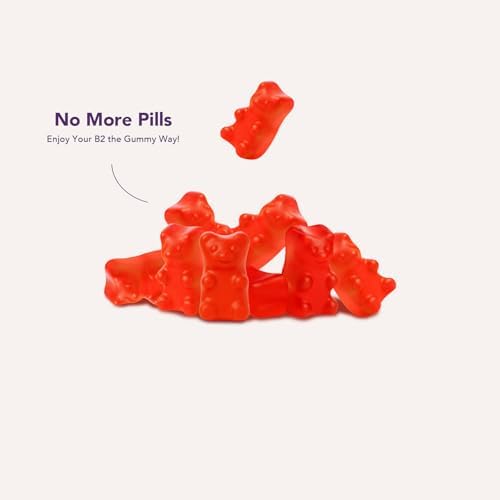 Gomitas de Vitamina B2 Ourui 400mg | Riboflavina 400mg con CoQ10 150mg y Magnesio 200mg | Salud Nerviosa y de la Piel | 60 Gomas Veganas (Paquete de - imagen 4
