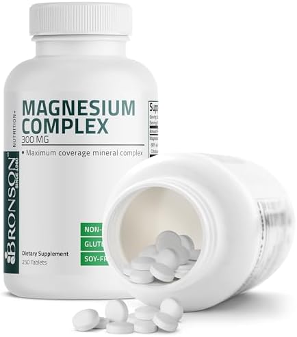 Bronson Triple Magnesium Complex 300mg - Fórmula No GMO, 250 Tabletas de Máxima Cobertura - imagen 4