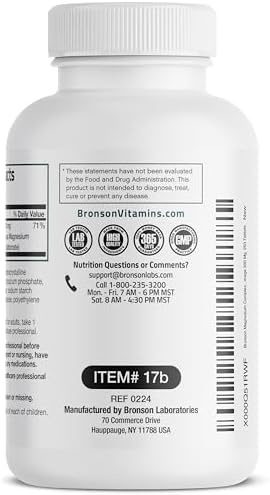 Bronson Triple Magnesium Complex 300mg - Fórmula No GMO, 250 Tabletas de Máxima Cobertura - imagen 5