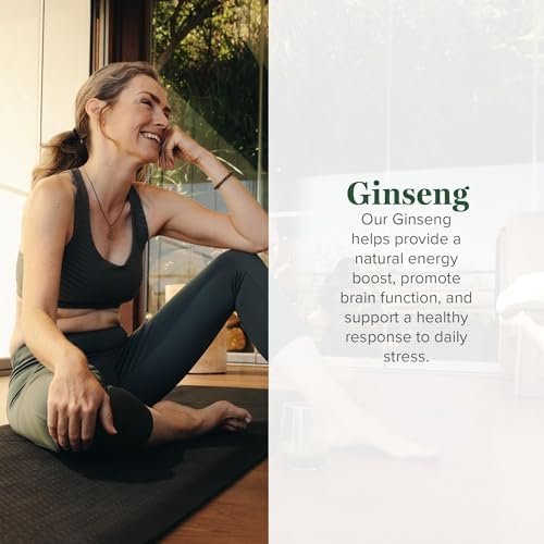 Global Healing Center - Extracto Herbal Orgánico de Ginseng - Suplemento Líquido Panax para Energía - Ginseng Coreano y Siberiano, Maca, Ashwagandha - imagen 2