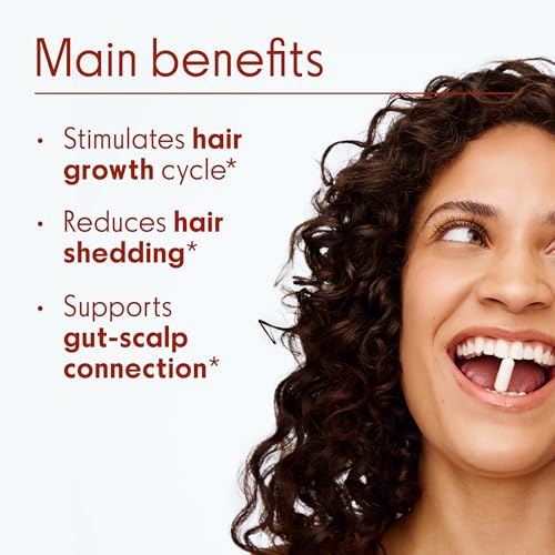 Love Wellness Probioticos para Cabello Saludable | Apoya el Crecimiento Capilar con Biotina y Vitaminas B12 y B6 | Suplemento para un Cuero Cabelludo - imagen 3