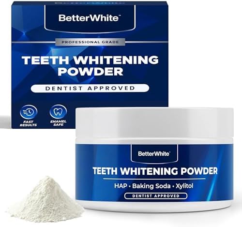 Polvo Blanqueador de Dientes BetterWhite - Fórmula No Sensible con Hidroxiapatita, Remineralizante - Aprobado por Dentistas, Sin Flúor (30 Gramos) - imagen 1