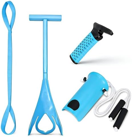 Kit de Ayuda para Ponerse Calcetines para Personas Mayores – Extractor de Calcetines, Correa Elevadora de Pierna y Asa para Puerta de Auto, Ayuda - imagen 1