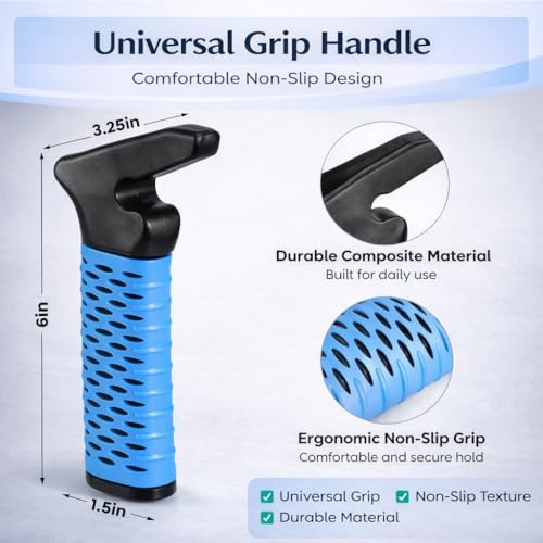 Kit de Ayuda para Ponerse Calcetines para Personas Mayores – Extractor de Calcetines, Correa Elevadora de Pierna y Asa para Puerta de Auto, Ayuda - imagen 3