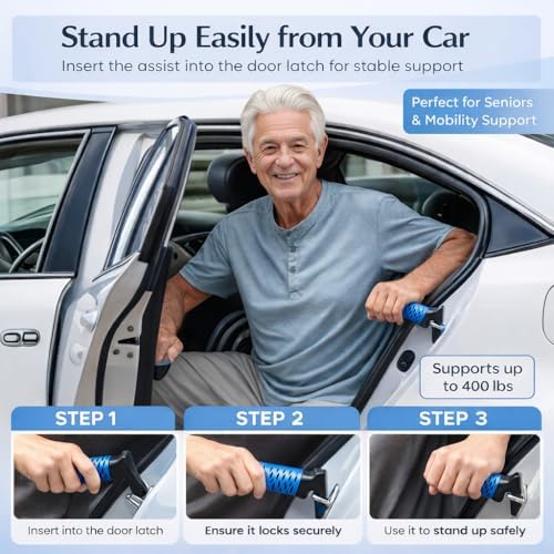 Kit de Ayuda para Ponerse Calcetines para Personas Mayores – Extractor de Calcetines, Correa Elevadora de Pierna y Asa para Puerta de Auto, Ayuda - imagen 6