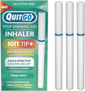 QuitGo Inhalador Sin Humo de Punta Suave | 100% Natural, Sin Nicotina para Reemplazo de Hábitos al Dejar de Fumar (Paquete de 3, Menta Fresca) - imagen 1