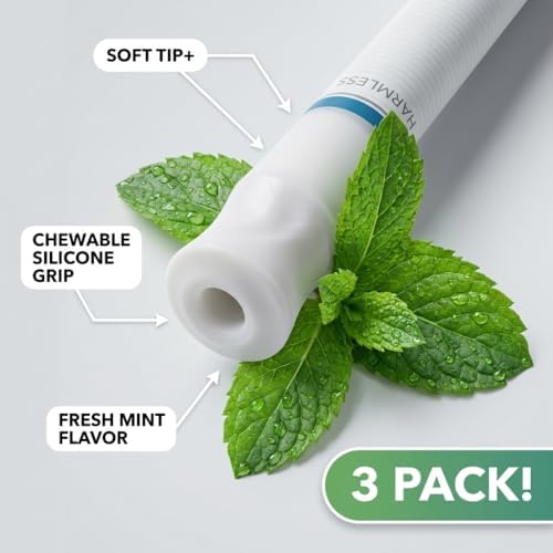 QuitGo Inhalador Sin Humo de Punta Suave | 100% Natural, Sin Nicotina para Reemplazo de Hábitos al Dejar de Fumar (Paquete de 3, Menta Fresca) - imagen 3