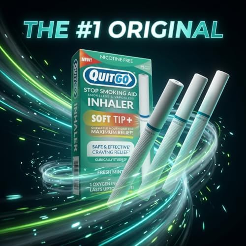 QuitGo Inhalador Sin Humo de Punta Suave | 100% Natural, Sin Nicotina para Reemplazo de Hábitos al Dejar de Fumar (Paquete de 3, Menta Fresca) - imagen 4