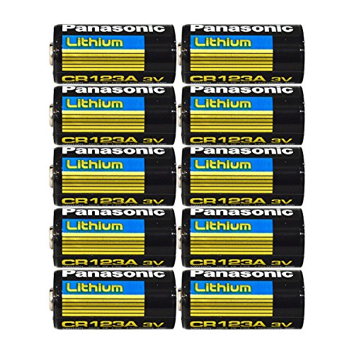 Baterías de Litio Panasonic CR123A 3V para Fotografía, 0.67 Diámetro x 1.36 Alto (Paquete de 10) - imagen 3