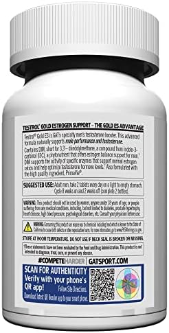 GAT SPORT Testrol Gold ES, 60 Tabletas de Tribulus, DIM, Zinc, Longjack, Fenogreco y Saw Palmetto para Balance de Estrógenos - imagen 3