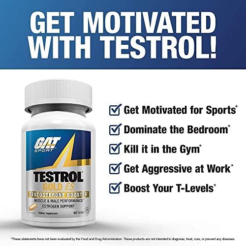 GAT SPORT Testrol Gold ES, 60 Tabletas de Tribulus, DIM, Zinc, Longjack, Fenogreco y Saw Palmetto para Balance de Estrógenos - imagen 5