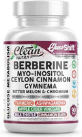 Suplemento Clean Nutra de Berberina con Myo-Inositol, Canela de Ceilán, Gymnema, Melón Amargo y Cromo para Digestión y Bienestar - 90 Cápsulas - imagen 1