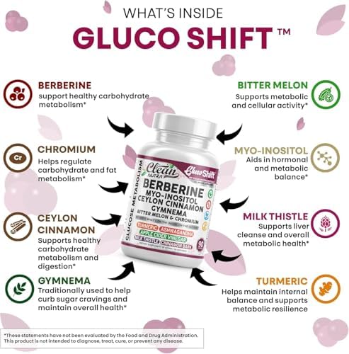 Suplemento Clean Nutra de Berberina con Myo-Inositol, Canela de Ceilán, Gymnema, Melón Amargo y Cromo para Digestión y Bienestar - 90 Cápsulas - imagen 7