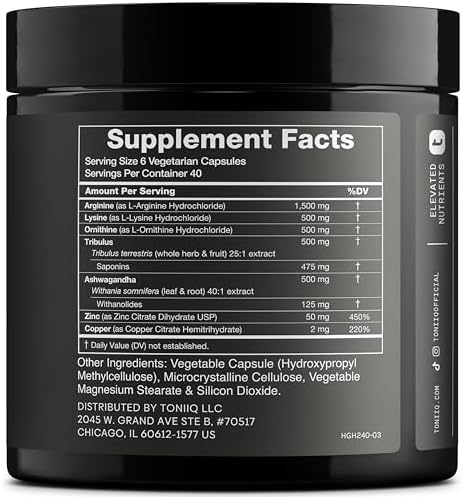 Suplementos de HGH para Hombres y Mujeres (240 Cápsulas) 3,550mg+ Apoyo al Crecimiento Muscular y Niveles Saludables de Hormona de Crecimiento - imagen 2