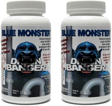 Juego de 2 Limpiadores de Drenaje Blue Monster Drain Banger - imagen 1