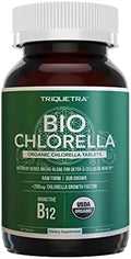 Chlorella Orgánica: 3 Certificaciones Orgánicas – Forma de Pared Celular Rota, Alga Verde Azul - Cruda, Cultivada al Sol, No Irradiada, Máximo - imagen 1