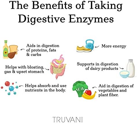 Truvani Enzimas Digestivas | Mezcla de 9 Enzimas | Soporte Digestivo | Reduce la Hinchazón | Aumenta la Absorción de Nutrientes | Cápsulas No - imagen 6
