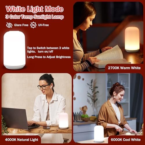 Luz Nocturna Streamlet 670nm Roja Recargable y Regulable con Temporizador, Ayuda para Dormir, Bloqueo de Luz Azul, Meditación y Relajación Profunda - imagen 5