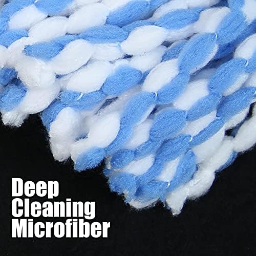 Cabezal de Repuesto Homsis para Mopas 2 Tanques - 7 Paquetes Compatible con Ocedar Rinse Clean, Microfibra, Lavable y Fácil de Cambiar - imagen 5