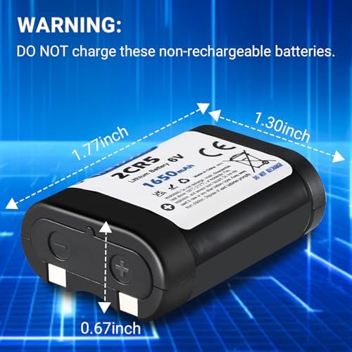 Batería Mihobatt 5-Pack 2CR5, 6V 1650mAh con Protección PTC, Reemplazo para 2CR5M 5032LC DL245 EL2CR5 KL2CR5 RL2CR5 - imagen 6