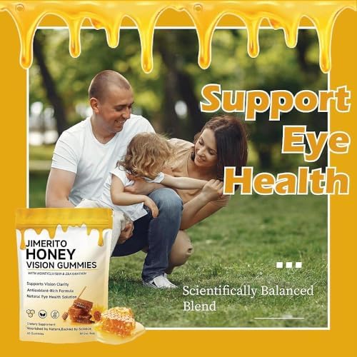 Gomitas FITGUM Jimerito con Luteína – 20mg de Luteína y 4mg de Zeaxantina para la Salud Visual, Sabor Natural, 60 Piezas (1 Paquete) - imagen 5