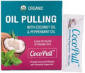 CocoPull Enjuague Bucal Orgánico USDA con Aceite de Menta - Aceite de Coco Orgánico para Higiene Oral Completa, Aliento Fresco, Dientes Limpios y - imagen 1