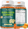 Gomitas Hovika Kava Kava - Extracto de raíz de Kava con Ashwagandha, GABA y Magnesio para Relajación, Sueño y Apoyo al Estrés - Sin Azúcar, Naranja, - imagen 1