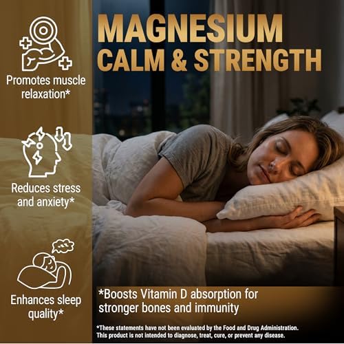 Glicinato de Magnesio 1500mg con Vitamina D3 K2 10,000 UI - Salud Ósea, Soporte Inmunológico, Energía y Ánimo - 60 Cápsulas Veganas Sin OGM y Sin - imagen 6