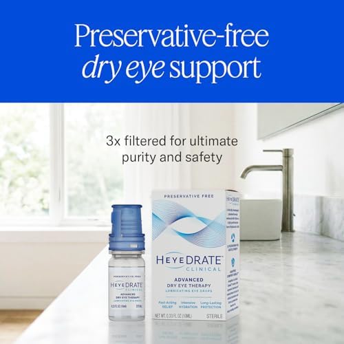 Gotas para los Ojos Heyedrate Clínicas Sin Conservadores - Botella de 10 ml - Lágrimas Artificiales para Hidratación Intensiva y Protección Duradera - imagen 6