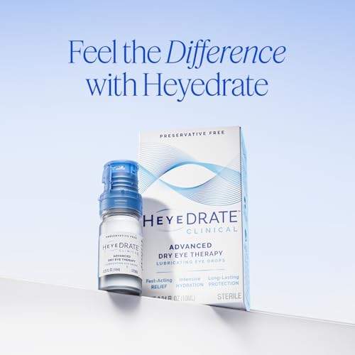 Gotas para los Ojos Heyedrate Clínicas Sin Conservadores - Botella de 10 ml - Lágrimas Artificiales para Hidratación Intensiva y Protección Duradera - imagen 8