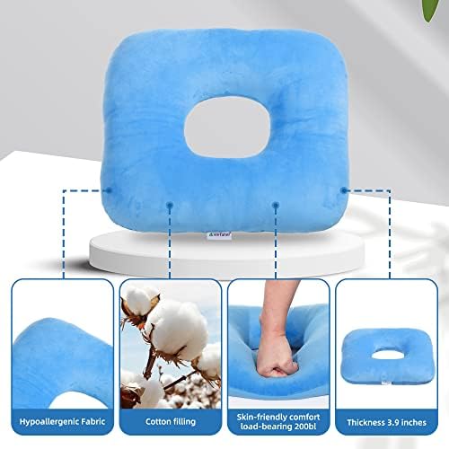 Cojín Donut Wefaner para Alivio del Dolor en el Coccix, Prevención de Úlceras por Presión, Transpirable para Hemorroides y Postoperatorio - imagen 5