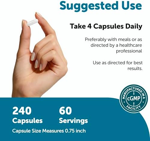 Micro Ingredients TMG 2000mg, 240 Cápsulas | Betaína Anhidra de Doble Fuerza | Sin OGM, Libre de Gluten - imagen 3