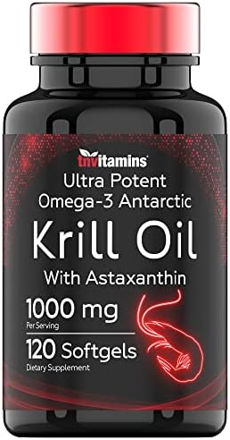 Aceite de Kril Antártico 1000mg - 120 Softgels con Astaxantina | 1000mg Aceite de Kril Rojo, 200mg Fosfolípidos, 120mg EPA, 80mg DHA, 200mcg - imagen 1