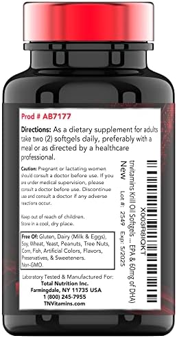 Aceite de Kril Antártico 1000mg - 120 Softgels con Astaxantina | 1000mg Aceite de Kril Rojo, 200mg Fosfolípidos, 120mg EPA, 80mg DHA, 200mcg - imagen 7