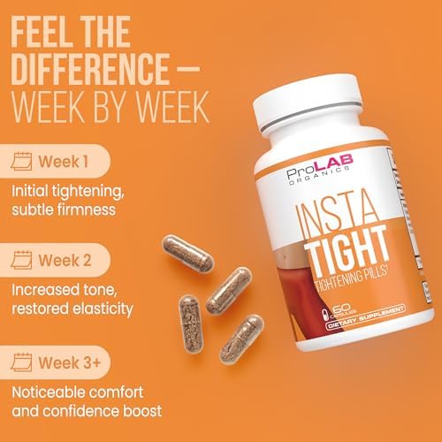 ProLab Organics InstaTight Cápsulas Rejuvenecedoras Vaginales – Suplemento Natural para Mujeres que Mejora el Tono, Firmeza y pH Intimo. - imagen 3