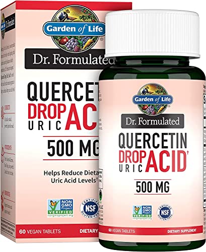 Garden of Life Dr. Formulated Quercetina para el Apoyo del Ácido Úrico con Extracto de Cereza Ácida, Vitamina C y Luteolina – Probiótico, Sin Gluten, - imagen 4